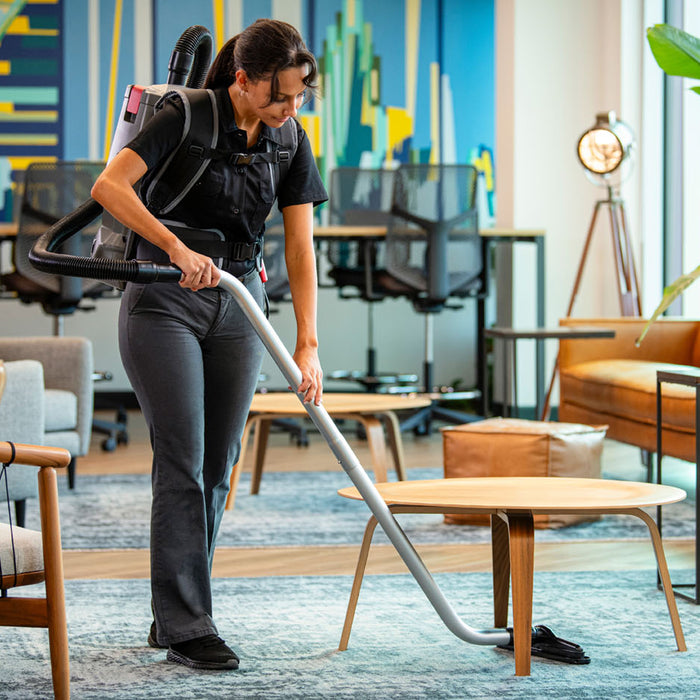 Revolutionizing Commercial Cleaning: The Sanitaire® TRANSPORT® Cordless Backpack Vacuum