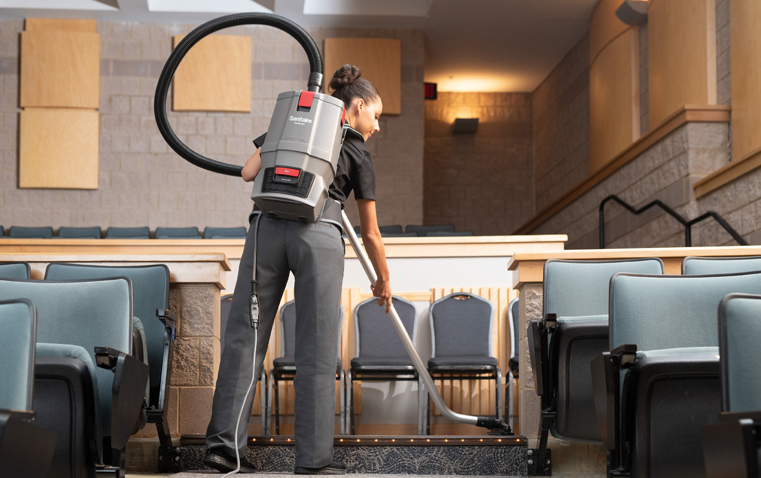 Expanding the Future of Clean: Introducing the Sanitaire® TRANSPORT® Backpack Vacuum view 