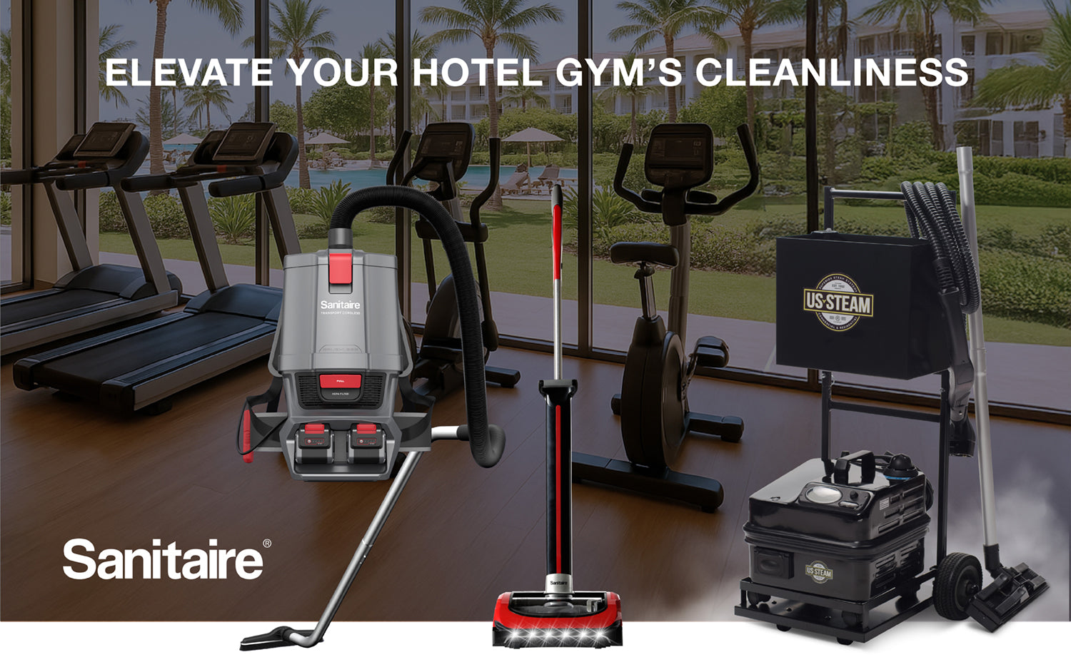 Elevate Your Hotel Gym’s Cleanliness with Sanitaire® Professional-Grade Solutions view 