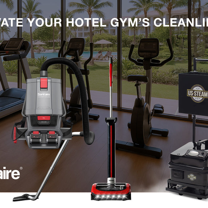 Elevate Your Hotel Gym’s Cleanliness with Sanitaire® Professional-Grade Solutions