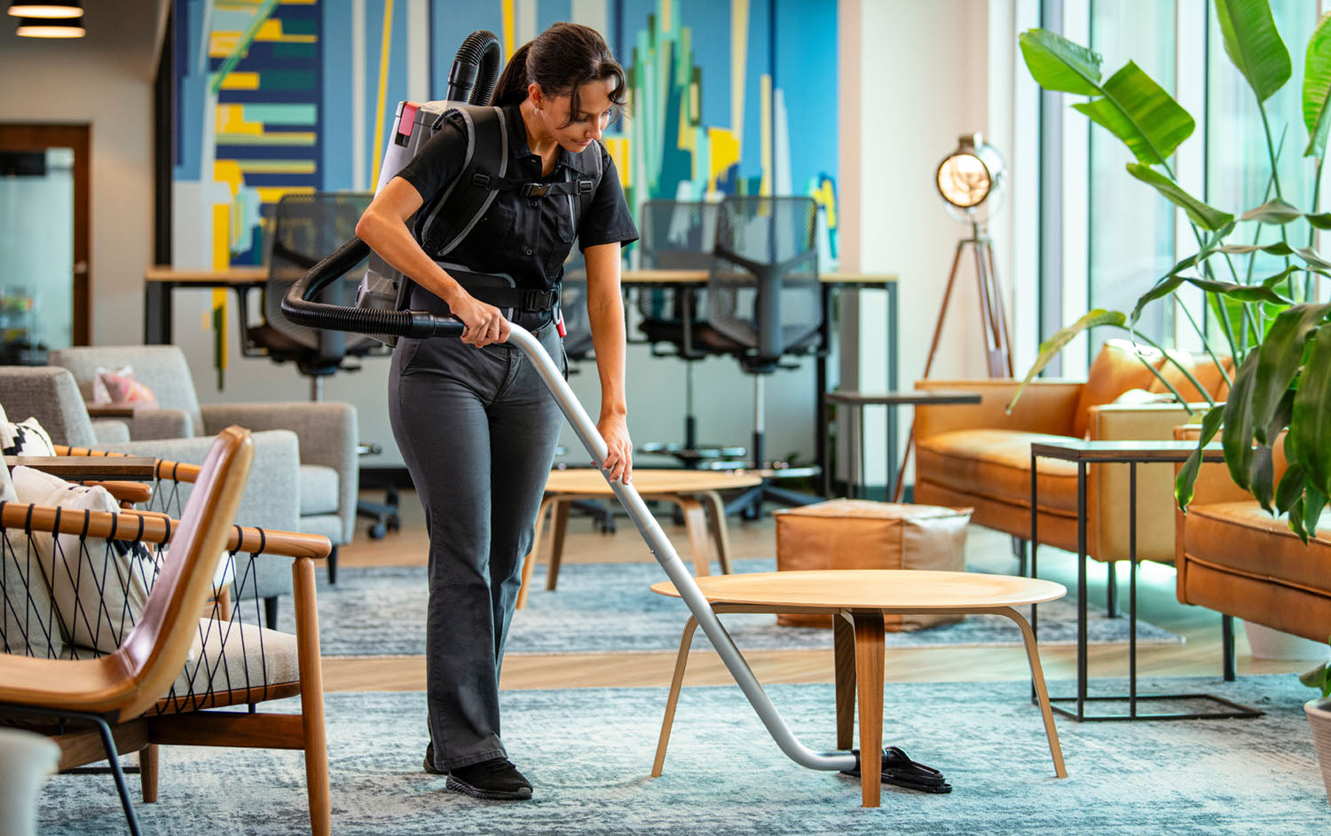  Revolutionizing Commercial Cleaning: The Sanitaire® TRANSPORT® Cordless Backpack Vacuum, view   