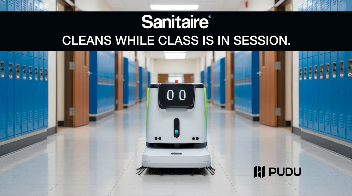  Sanitaire&reg;, CLEANS WHILE CLASS IS IN SESSION, PUDU , view   